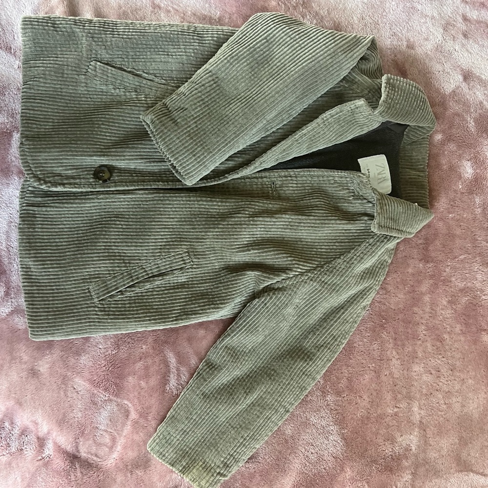 Zara boys corduroy blazer style jacket